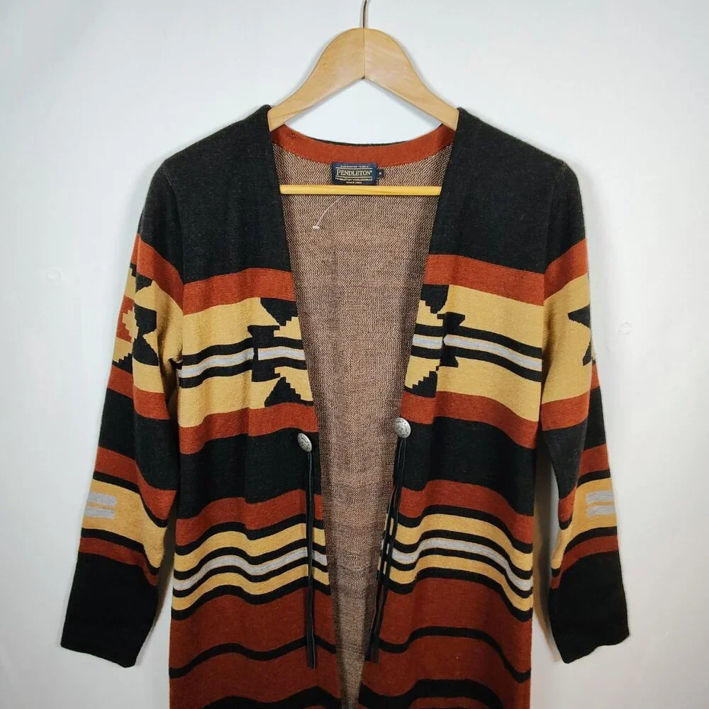 Pendleton Women's Small Southwest Wool Duster‎ NWOT - Picture 5 of 12